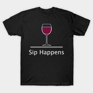 Funny Wine Sip Tshirt T-Shirt